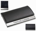 Czarny wizytownik z ekoskórą dla FIRM
