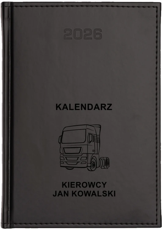 Kalendarz Książkowy A5 Tygodniowy Czarny