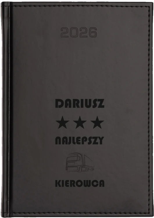 Kalendarz Książkowy A5 Tygodniowy Czarny