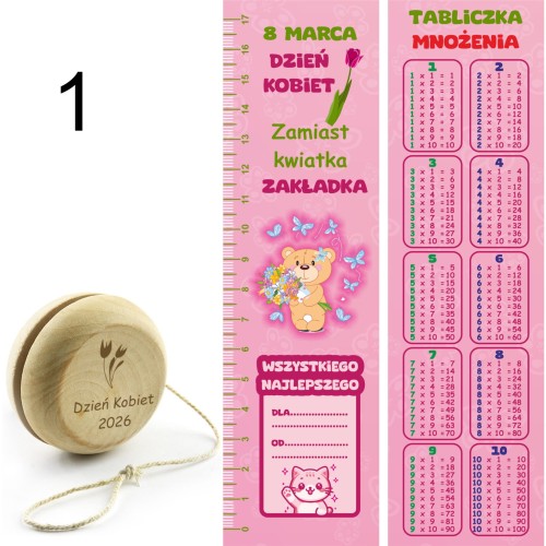 Prezent na Dzień Kobiet linijka +jojo