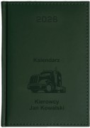 Kalendarz zielony porcellana
