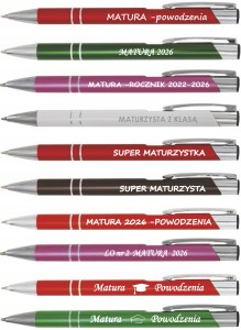 DŁUGOPIS-MATURA-EGZAMIN-8 KLAS-CZARNY WKŁAD-GRAWER-Personalizacja