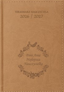 KALENDARZ NAUCZYCIELA Beżowy VIVELLA A5 Dzienny 2026/27