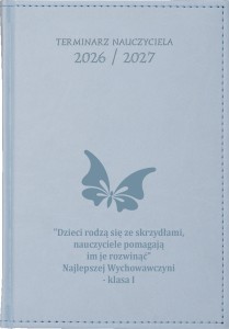 KALENDARZ NAUCZYCIELA Błękitny VIVELLA A5 Dzienny 2026/27