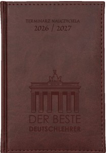 KALENDARZ NAUCZYCIELA Bordowy VIVELLA A5 Dzienny 2026/27