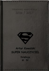 KALENDARZ NAUCZYCIELA Czarny VIVELLA A5 Dzienny 2026/27