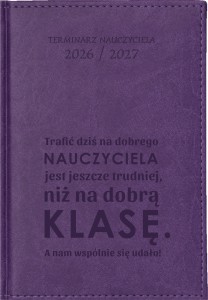 KALENDARZ NAUCZYCIELA FIOLETOWY Vivella A5 Dzienny 2026/27