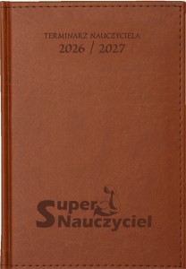 KALENDARZ NAUCZYCIELA JASNY BRĄZOWY Vivella A5 Dzienny 2026/27