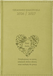 KALENDARZ NAUCZYCIELA OLIWKOWY Vivella A5 Dzienny 2026/27 oliwka