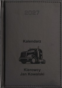  Kalendarz Książkowy A4 Dzienny Czarny 2027 - Vivella
