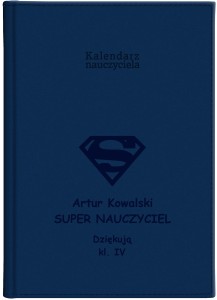 KALENDARZ NAUCZYCIELA A5 Tygodniowy GRANATOWY 2026/27 + GRAWER Vivella