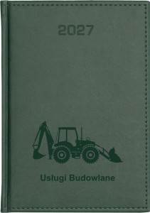 Kalendarz Książkowy B6 Dzienny Zielony 2027 - Vivella