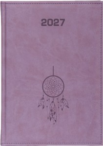 Kalendarz Książkowy B6 Dzienny Liliowy 2027 - Vivella