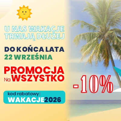 Wakacyjna Promocja na wszystko z kodem rabatowy: WAKACJE2026
